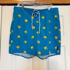 Boathouse Made in USA  - Fish Print Swim Trunks